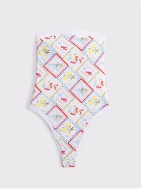 Abercrombie & Fitch Marina One-Piece in Tile Print Small Tall
